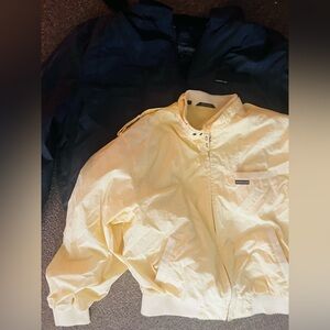 Men's members only pale yellow and Black Jacket lot of 2 4xL and L